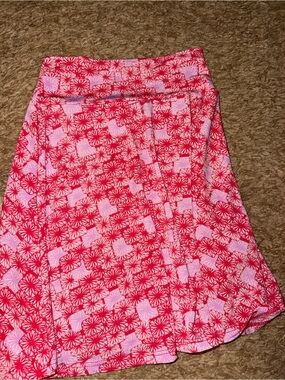 LuLaRoe Pink Floral Circle Skirt